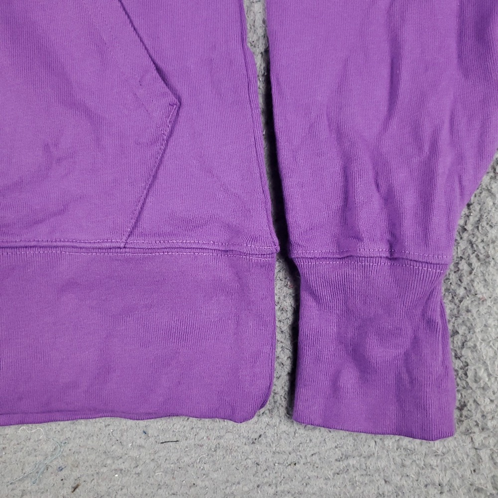 Champion Sweater Mens Small Purple Collared Pullover Sweatshirt Mock Neck Logo - Picture 4 of 8